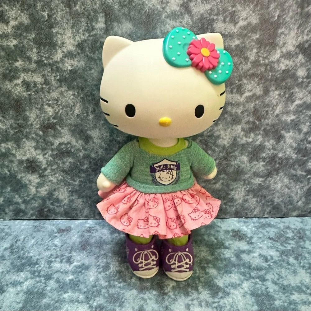 Hello Kitty Doll with Pink Skirt and Teal Sweater